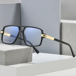 2022 New Arrival Double Bridge TR90 Glasses Frame Man Glasses Frames For Eye Glasses