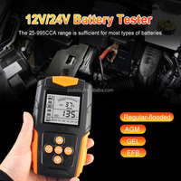 Testeur de batterie de voiture Podofo 12V 24V DC, chargeur universel, analyseur, outils de diagnostic pour voiture/moto/camion OEM/ODM