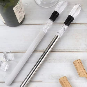 Wine Bottle Cooler Stick Chill Stick for Promotion <b>Champagne</b> 1 Piece Silver Customized Logo Color <b>Box</b> Stainless Steel Ice Cube - Product Image 2
