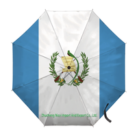 Parapluie pliant avec drapeau de l'Uruguay, ouverture et fermeture automatiques, parapluie compact, portable, grand format, pour la protection contre la pluie, résistant au vent