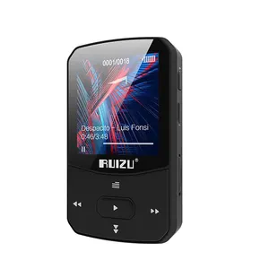 RUIZU X52 Sport Bluetooth MP3 Player Mini Clip Music Player Support TF Card with FM Radio Recording E-Book Video Pedometer