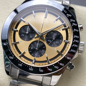 นาฬิกาข้อมือผู้ชายหรูหรา หน้าปัดลายแพนด้า สายสแตนเลส เครื่อง SEIKO ออโตเมติก กลไกจักรกล กระจกแซฟไฟร์ สไตล์สปอร์ตสุดหรู - Product Image 2