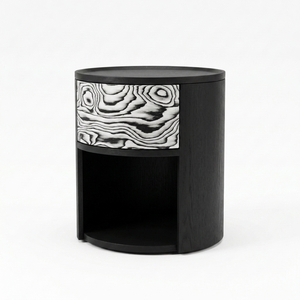 Neat Compact Timber Bedside Cabinet with <b>Drawer</b> Optimized for <b>Small</b> Apartment Bedroom Household Storage Demands - Product Image 6