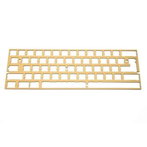 Teclado mecánico <span class=keywords><strong>Universal</strong></span> personalizado, placa de posicionamiento de chorro de arena de latón 60%, 60% - Product Image 3