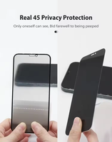 Protection d'écran en verre trempé pour téléphone portable, anti-espionnage, couverture intégrale, pour iPhone XS 11 12 13 Plus 14 Plus 15 18 Pro MAX