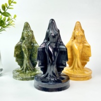Figuras de Bruja con Temática de Halloween Talladas en Piedra Natural, Estatua de Novia Fantasma para Decoración y Regalo, Venta al por Mayor