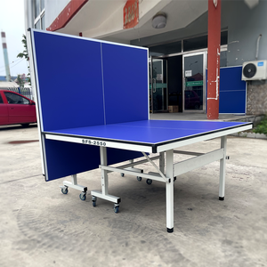 <span class=keywords><strong>Mesa</strong></span> <span class=keywords><strong>de</strong></span> Ping Pong Profesional Plegable y Móvil <span class=keywords><strong>de</strong></span> 25 mm para Entrenamiento en Interiores, con Ruedas y Logotipo Personalizado - Product Image 4