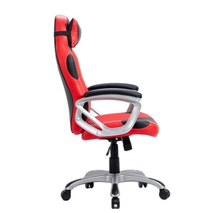 Chaise de jeu personnalisée en cuir PU <span class=keywords><strong>Scorpion</strong></span> noir et rouge avec roues pour joueur de course de bureau - Product Image 5