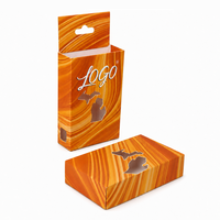Individuell Bedruckte Reverse-UV-CR-Schubladenpapierbox 1ml Modische Hängeverpackung mit Sichtfenster und Karton-Einlage