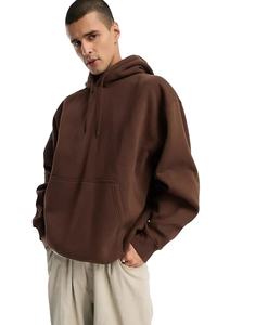 Sweat à capuche en coton épais de haute qualité pour hommes, personnalisable, pas cher, en tissu éponge tricoté, anti-rétrécissement, 100% coton - Product Image 1