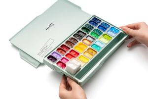 HIMI <span class=keywords><strong>MIYA</strong></span> 12ML PEINTURE ACRYLIQUE SET 36 COULEURS TWIN CUP AVEC FILM EN CAOUTCHOUC - Product Image 4