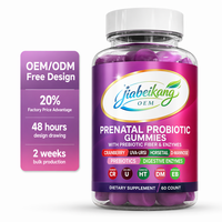 Gummies Probiotiques Personnalisées en Gros pour Femmes avec Prébiotiques pour la Santé Intestinale, l'Équilibre Hormonal et les Soins de Santé Adulte