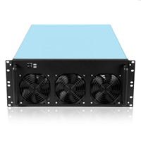 4U 6/8 GPU ATX Server Châssis Rackmount avec ports USB en alliage d'aluminium Ventilateur EKI-M408-in de refroidissement Stock