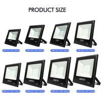 Reflector LED de Alta Calidad de Fábrica Woojong China, 10W-400W, Clasificación IP65, Ángulo de Haz de 110°, Alto Lumen, Iluminación Exterior, 2 Años de Garantía