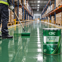 Revêtement de sol époxy CSC à séchage rapide, pureté 50 %, pour ateliers souterrains, zones à faible luminosité, haute adhérence, antibactérien, OEM ODM