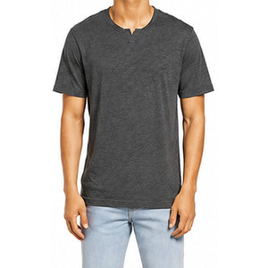 Camiseta de hombre OEM al por mayor con logotipo personalizado, suave y transpirable, 100% algodón, de alta calidad, manga corta, corte regular. - Product Image 4