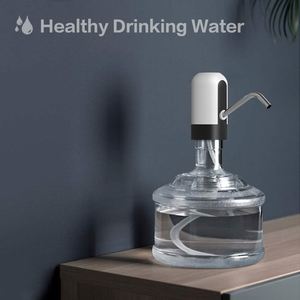 Portable USB & <b>Battery</b> Rechargeable Plastic Cold Water Dispenser with Automatic <b>Pump</b> Stand Mount for Household Outdoor & Car Use - Product Image 4