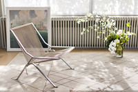 Tapis moderne tufté à la main en 100 % laine de Nouvelle-Zélande, antidérapant et absorbant la poussière, idéal pour hall d'hôtel, entrée de bureau, centre commercial et décoration intérieure.