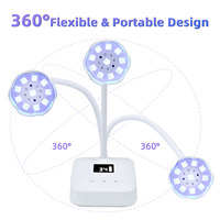 LED UV Nagel lampe Mini Lotus Hände frei Nagel trockner Schnellt rockn ender Nagel Gel Aushärtung lampe Schwanenhals Flash Cure Light für DIY Maniküre