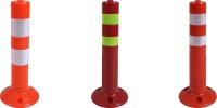 Borne d'allée en plastique flexible, borne de garde de poteau en plastique, poteau de barrière de parking élastique