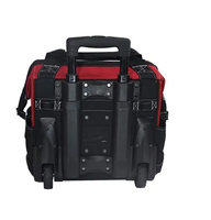 Sac à outils de réparation en gros, usine BSCI ISO, sac à outils d'électricien robuste avec roues, grande capacité, sac à outils de plombier