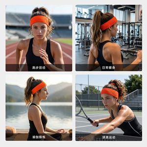 Banda Deportiva Delgada y Elástica para la Cabeza, Secado Rápido, Antideslizante, Absorbente, de Spandex, para Mujeres, Ideal para Deportes, Gimnasio, Running, Yoga, Todas las Temporadas - Product Image 2