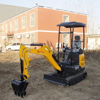Eurtrol 1.8 Ton Mini Excavator dengan Undercarriage yang Dapat Diperpanjang, Breaker, Auger, Bucket, dan Hydraulic Crawler Digger untuk Pekerjaan di Ruang Sempit