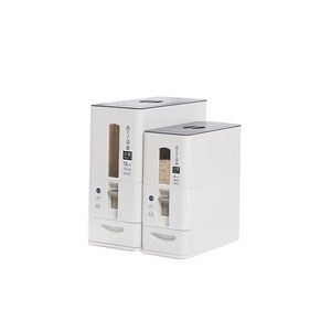 2025 roman en plastique riz Steward 6/12KG hermétique Anti-fongique sans BPA Auto-distribution <span class=keywords><strong>cuisine</strong></span> Grain Keeper - Product Image 1