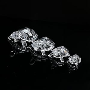 Ornamento in Cristallo Trasparente per Attirare la Ricchezza, Tartaruga Portafortuna in Vetro Feng Shui per Decorazione Casa - Product Image 3
