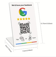 Étiquette de table RFID NFC personnalisée YIN SHOU 13,56 MHz, étanche, mini, en PVC, avec code-barres, pour avis sur les réseaux sociaux