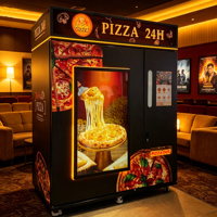 Estación expendedora de pizza sin personal de alta rentabilidad con pantalla táctil de 22 pulgadas, 1 año de garantía, cámara de conservación de calor automática y ventas en tiempo real