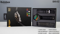 Reloj Inteligente SK42 con Tres Correas de Silicona, Pantalla AMOLED HD de 1.6 Pulgadas, Caja de Aleación, Fitcloud Pro, Brújula, Resistente al Agua IP68, Monitor de Sueño