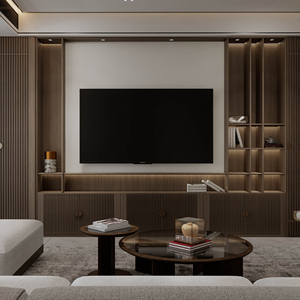 Meuble TV moderne <span class=keywords><strong>sur</strong></span> <span class=keywords><strong>mesure</strong></span> pour salon, villa de luxe, service de planification professionnelle, livraison directe d'usine, fabriqué en Chine, emballé via - Product Image 1