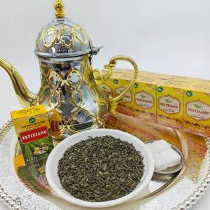 Thé vert Chunmee 41022 2A de haute montagne d'Afrique du <span class=keywords><strong>Nord</strong></span>, thé en vrac, frais et séché, emballé en sachets, boîtes, thé sain - Product Image 1