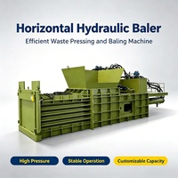 Presse à balles hydraulique horizontale automatique de 1200 kg/balle pour le recyclage du papier et du carton