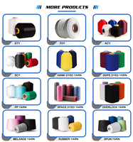 Glove Knitting Overlock Yarn 7G/10G/13G Spandex Covered Polyester Yarn Spandex Covered Threads