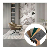 Nouveau matériau Wpc bois ardoise 8Mm charbon de bambou panneau mural placage panneau intégré pour intérieur