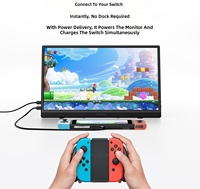 Moniteur portable 15,6 pouces FHD 1080P IPS HDR avec béquille intégrée 75x75mm VESA, finition mate, format 16:9, haut-parleurs doubles