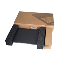 Maßgefertigte Laptop-Versandmappen-Box mit Matt-Laminierung & Prägung Recycelbare Verpackung Individuelles Logo und Größe