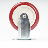 Roulettes pivotantes en plastique PU avec roulettes résistantes aux basses températures, 4 pouces, pour chariot, vente en gros