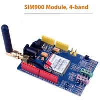 Module de communication sans fil GSM GPRS quadri-bande, carte de développement compatible SIM900 pour la transmission de SMS, d'appels et de données