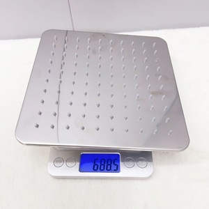 HONO ProLogium - Rociador de Techo de Acero Inoxidable, 25x25 cm, Acabado Espejo Cuadrado, Cabezal de Ducha Tipo Lluvia - Product Image 2