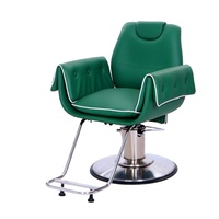 Nouvelle Chaise de Barbier Métallique de Style Antique pour Salon de Beauté, en Cuir Synthétique, Pompe Hydraulique Robuste, Rotation à 360 Degrés