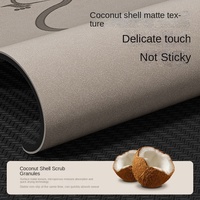 YOURAN Tapis de yoga extra large 80 cm antidérapant - Caoutchouc PU solide de haute qualité, rembourré, longueur 183 cm, 8 mm/5 mm, pliable, avec sangle de transport