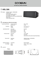 GOOERMI HDL 30A Sistema de Sonido Profesional Activo de Doble Línea de 10 Pulgadas para Conciertos al Aire Libre