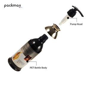 Ensemble shampoing et après-shampoing PET 500 ml avec manchon de transport – Bouteille de soin capillaire au gingembre, emballage haut de gamme personnalisé - Product Image 5