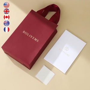 Bolsa <span class=keywords><strong>de</strong></span> <span class=keywords><strong>Papel</strong></span> Roja Resistente y <span class=keywords><strong>de</strong></span> Alta Velocidad, Lista para Enviar, Contenedor Orientado a la Utilidad para un Embalaje Optimizado <span class=keywords><strong>de</strong></span> Joyería al por Mayor - Product Image 1