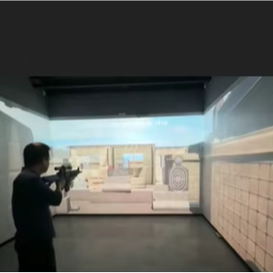 Sistema de Entrenamiento de Tiro con Proyección <span class=keywords><strong>3D</strong></span> para Interiores, Proyector de Juegos de Tiro Multijugador, Controlador de Pistola para Juegos de Realidad Aumentada para Parques Infantiles - Product Image 2
