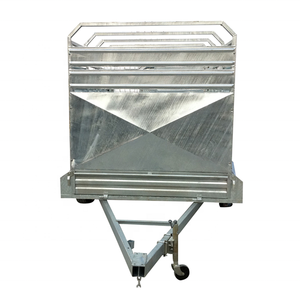 Remorque de cage de nouveauté, remorque pratique galvanisée pour élevage d'animaux - Product Image 4
