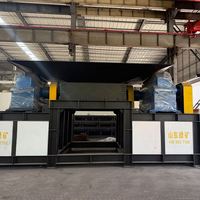 Broyeur de Chariots à Deux Arbres Grande Capacité Type 2000 pour Déchiquetage de Voitures, Moteur 132KW*2 pour Aluminium et Acier Inoxydable de Haute Performance
